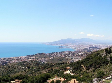 Blick über "Bay of Málaga"