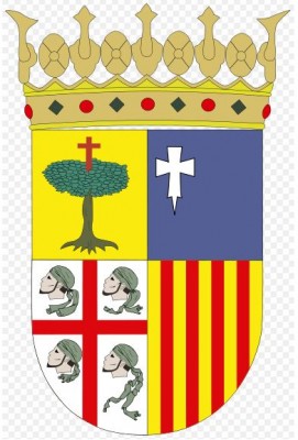 Das Wappen der Region Aragonien